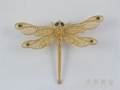 蜻蜓吊坠胸针