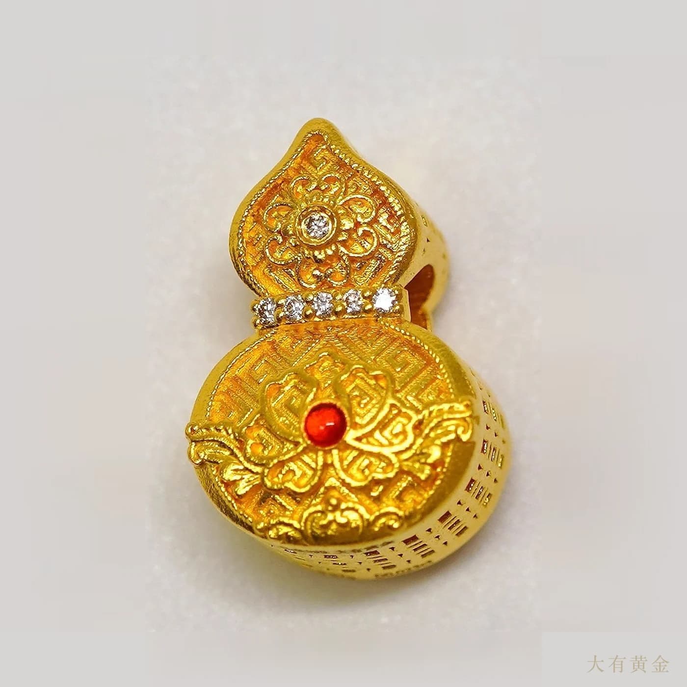葫芦如意红宝石串珠