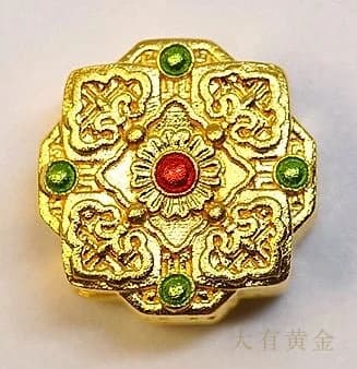 吉祥如意镶钻转运珠