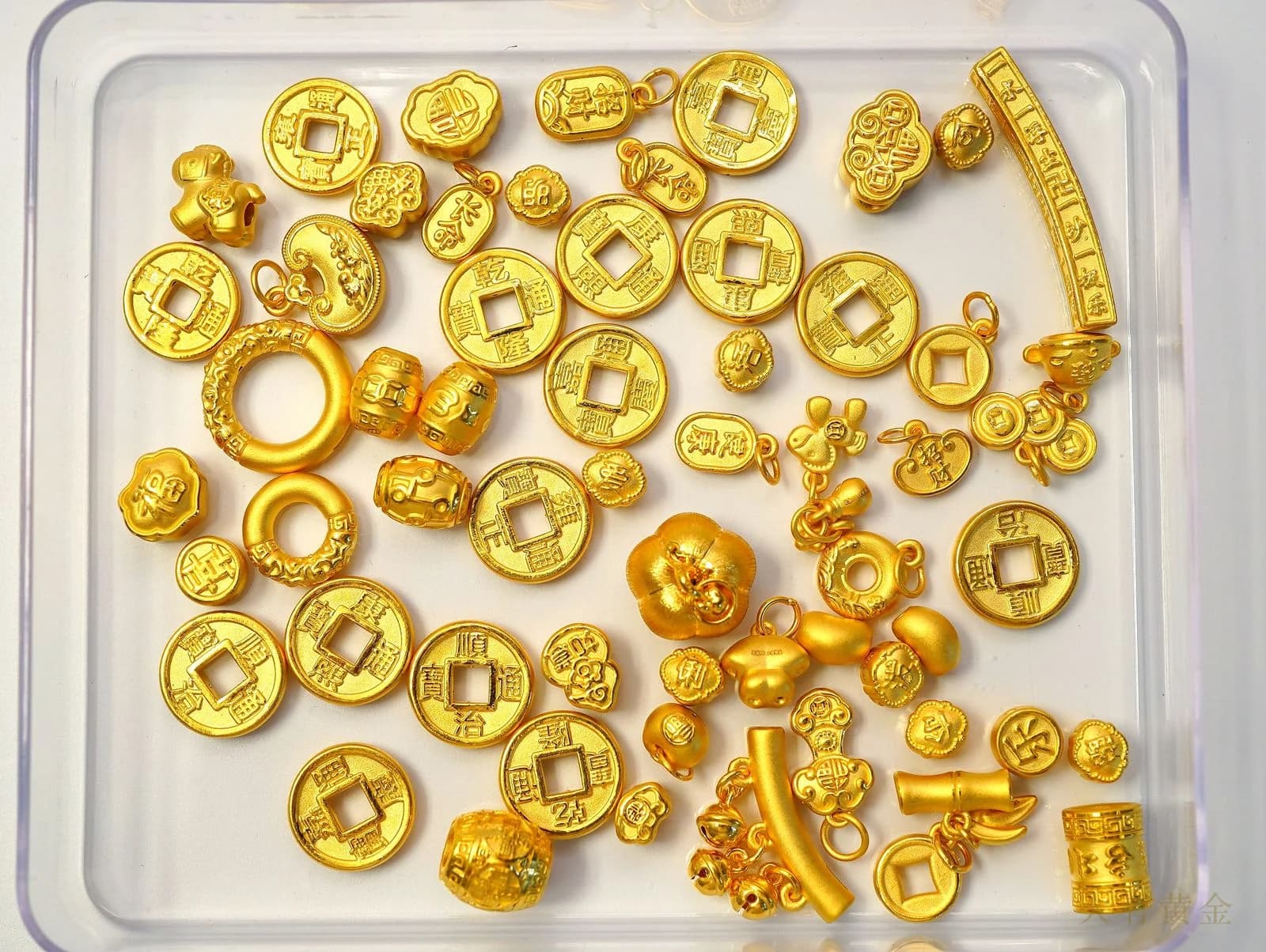 足金硬金手串
