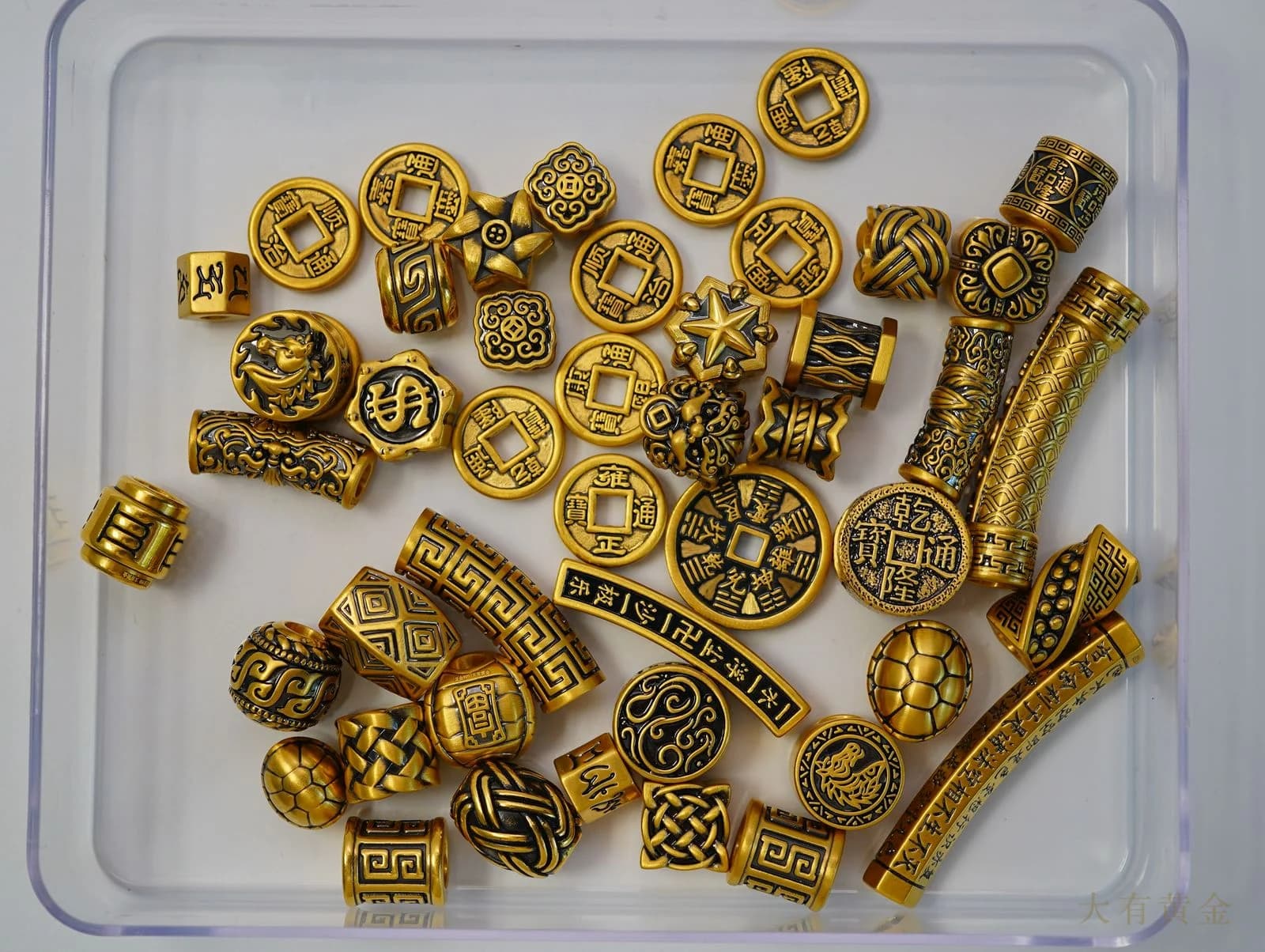 硬金黑金串珠